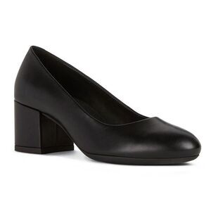 Geox Womens/Ladies D Eleana A Nappa Leather Court Shoes / Black